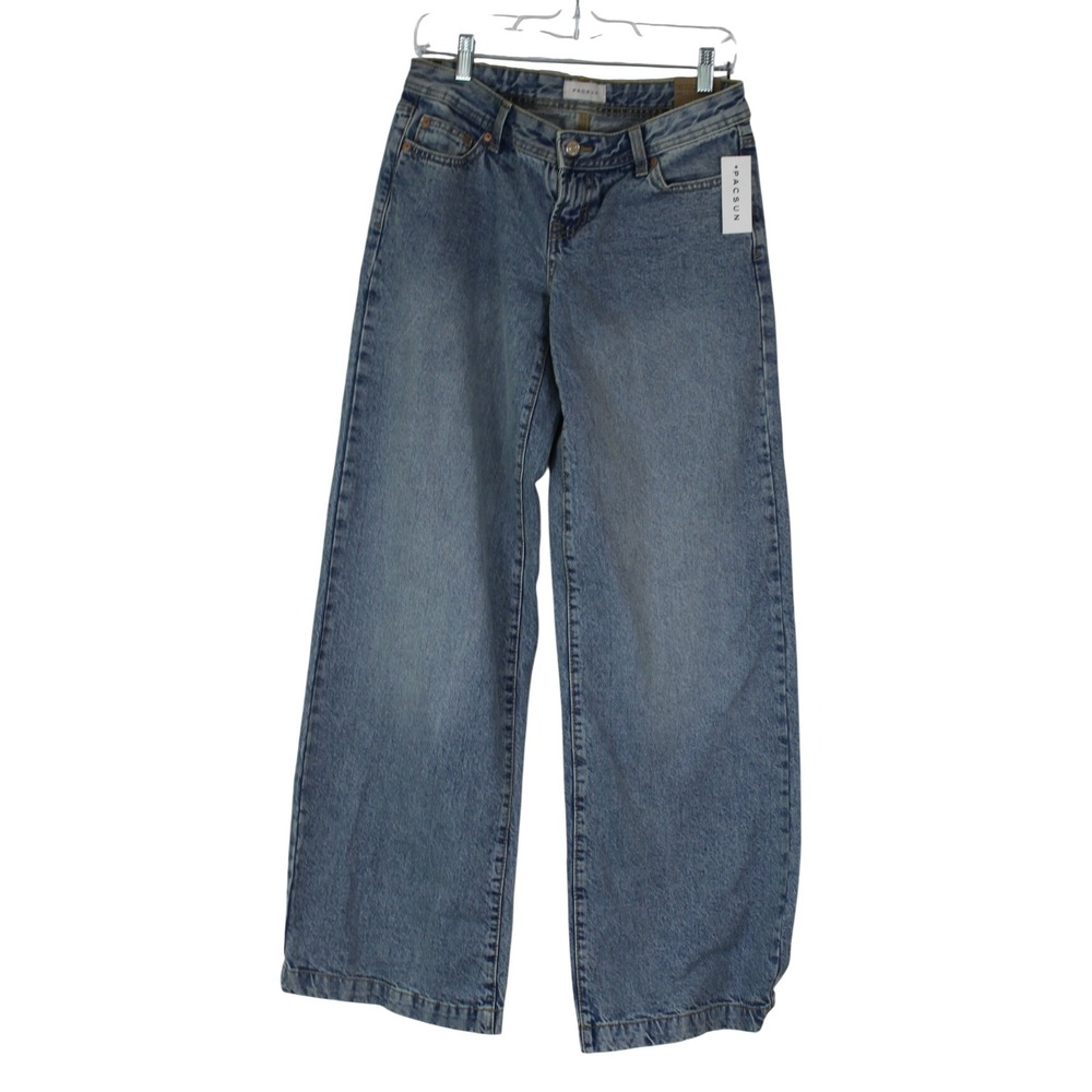 NWT PacSun 90s Grunge Y2K Skatecore Streetwear Blue Wide Leg Denim Jeans 25R